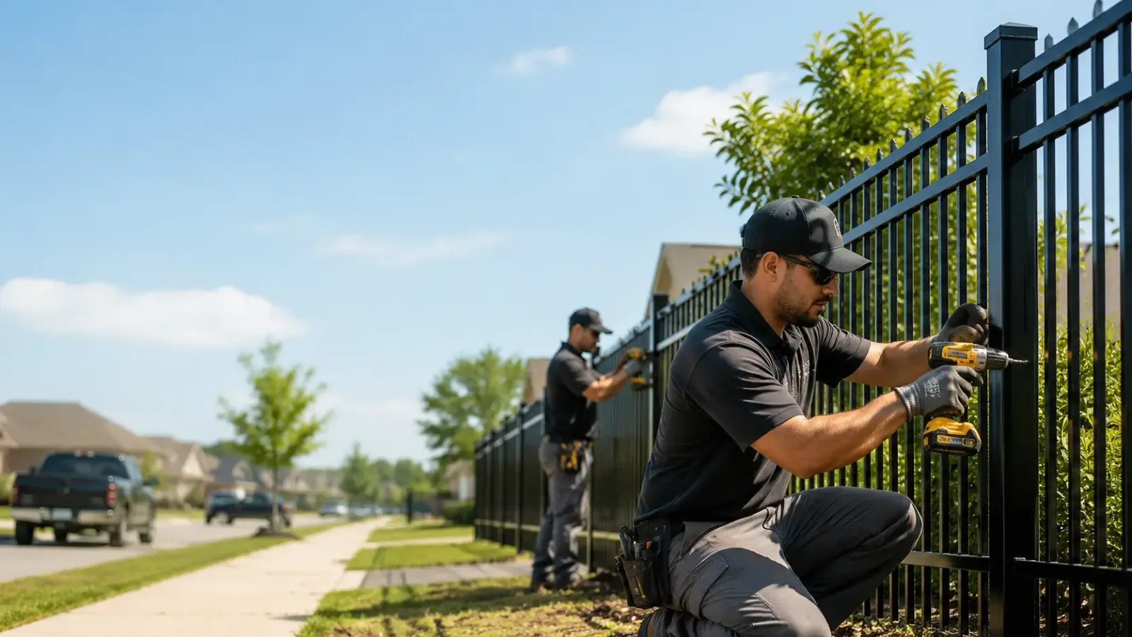 Metal Fence Installation in Urbana, IL